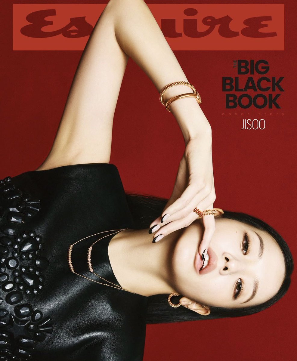 wonderpuiz's tweet photo. จีซูขึ้นปกของนิตยสาร Esquire Korea ฉบับพิเศษ <The Big Black Book> https://t.co/Ph69DFl128