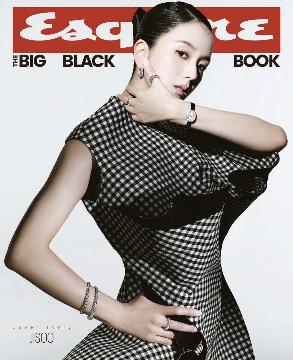 wonderpuiz's tweet photo. จีซูขึ้นปกของนิตยสาร Esquire Korea ฉบับพิเศษ <The Big Black Book> https://t.co/Ph69DFl128