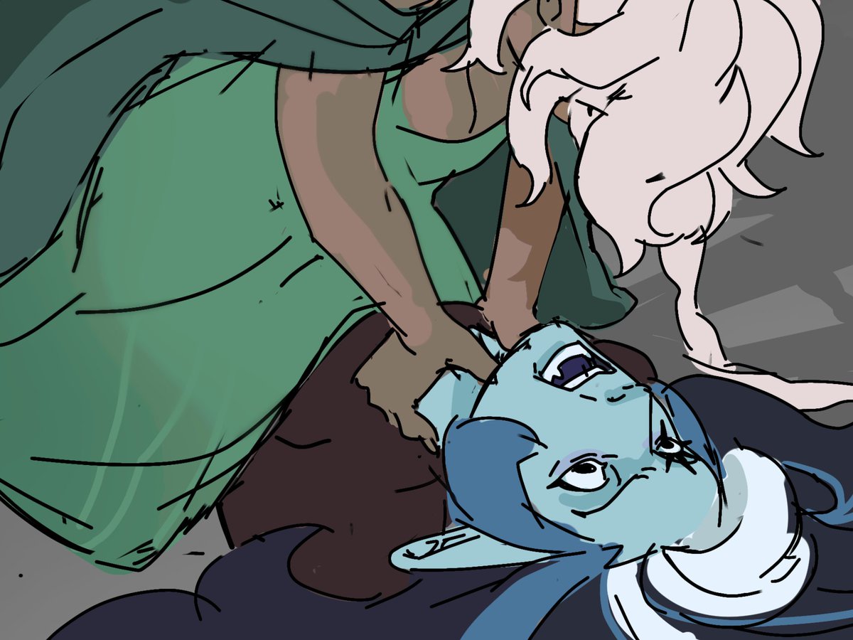 Bellhopcookie's tweet photo. Guess what, not every ancient is as understanding or patient as pure vanilla cookie

#CRK #cookierunkingdom #cookierunkingdomfanart #shadowmilkcookie #whitelilycookie  #purevanillacookie https://t.co/YXV4lPtzPx