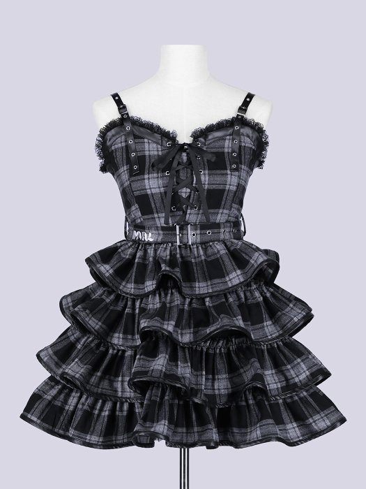 週末限定値下⭐︎【新品タグ付き】WAIST DRESS CROSS CHECK