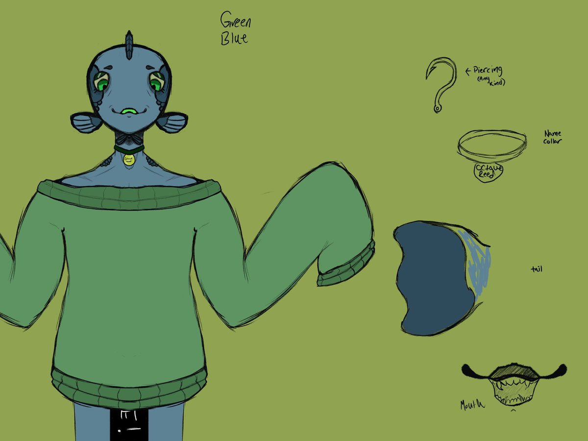 VinylicCeil's tweet photo. Octave Reed
- Fish Boy
- Madly in love with worms
- You may draw him if you wish, I do not mind (credit if so please)
- I apologize for the laziness I am quite tired
- please have a fantastic day, dear customers
- not really sexual nudity apart from the comically large censor bar https://t.co/WTF1njShdH