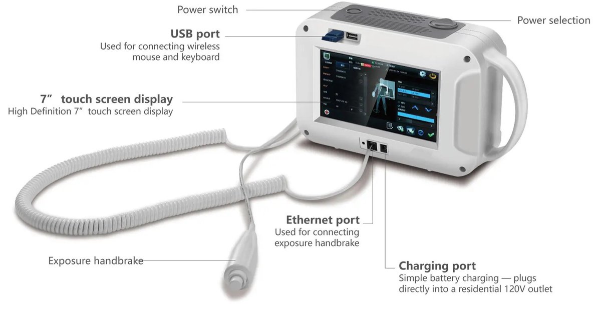 MedtrustTrading's tweet image. 🐾 JXXD handheld DR: built-in software, 7" touchscreen, 150+ exposures/charge. Low radiation, dustproof, antibacterial. Imaging anywhere vets go.

📩 Contact us:
📧 zhanghao@medicaljxxd.com
📱 +86 15881199040

#handheldxray #veterinary #portabledr #vettech #animalhealth