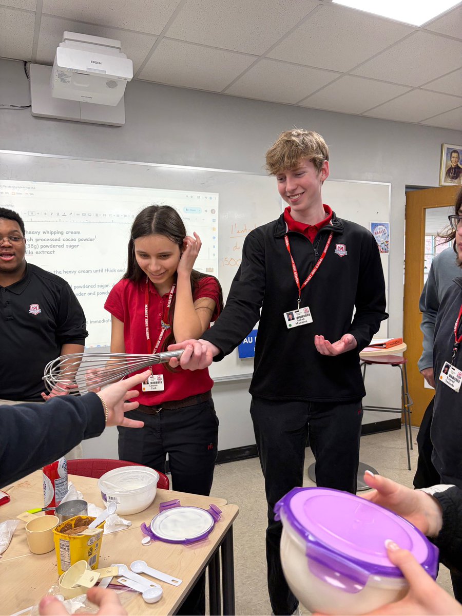 french_redhawks's tweet photo. Merci to everyone who joined FNHS at our chocolate mousse competition !🇫🇷🍫 https://t.co/b3U0yB9I2L
