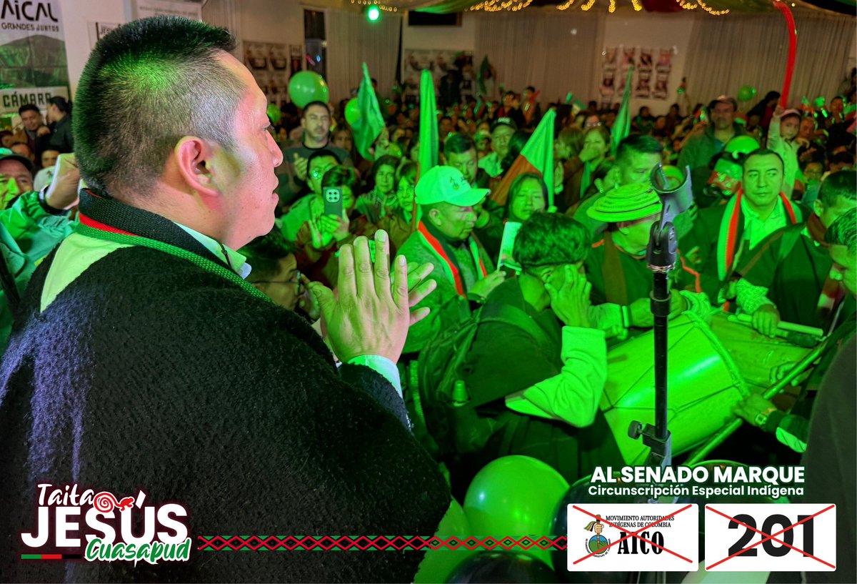 JesusCuasapud's tweet photo. Estamos en el primer cierre de nuestra campaña, un encuentro que demuestra que este proceso ha crecido con fuerza y convicción en cada territorio. La energía de la gente, el respaldo decidido confirman que estamos listos para dar el paso hacia el Senado por la  Especial Indígena. https://t.co/3f7IQtxtet