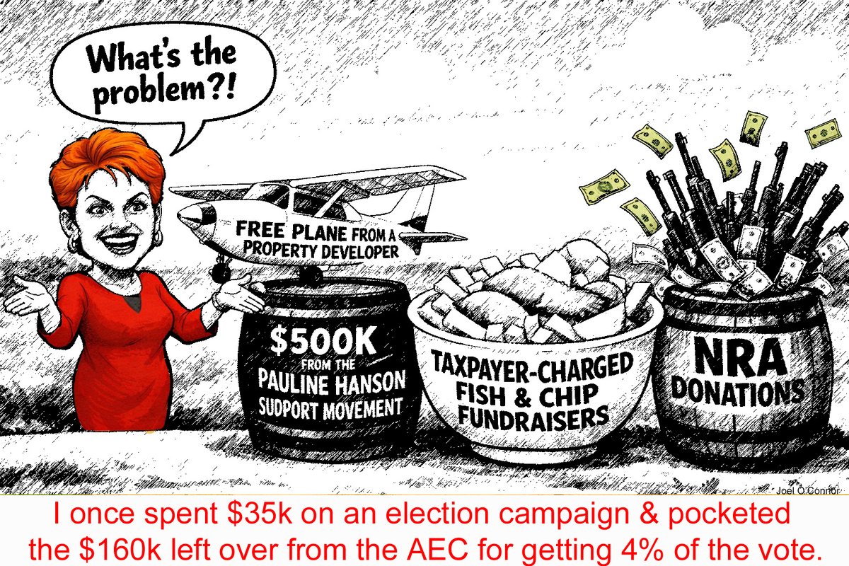 <a href="/TonyHWindsor/">Tony Windsor</a> Failed to get her daughter elected to a seat in Tassie. Get's parachuted into a party admin role at $180k a year instead. ONP never about anything other than the grift.