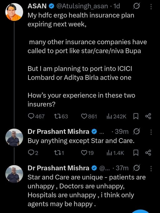 One of the most renowned cardiologists in Mumbai,
Has remained head of big hospitals,
And has seen 1000s of claims,

When he says something u listen👇
