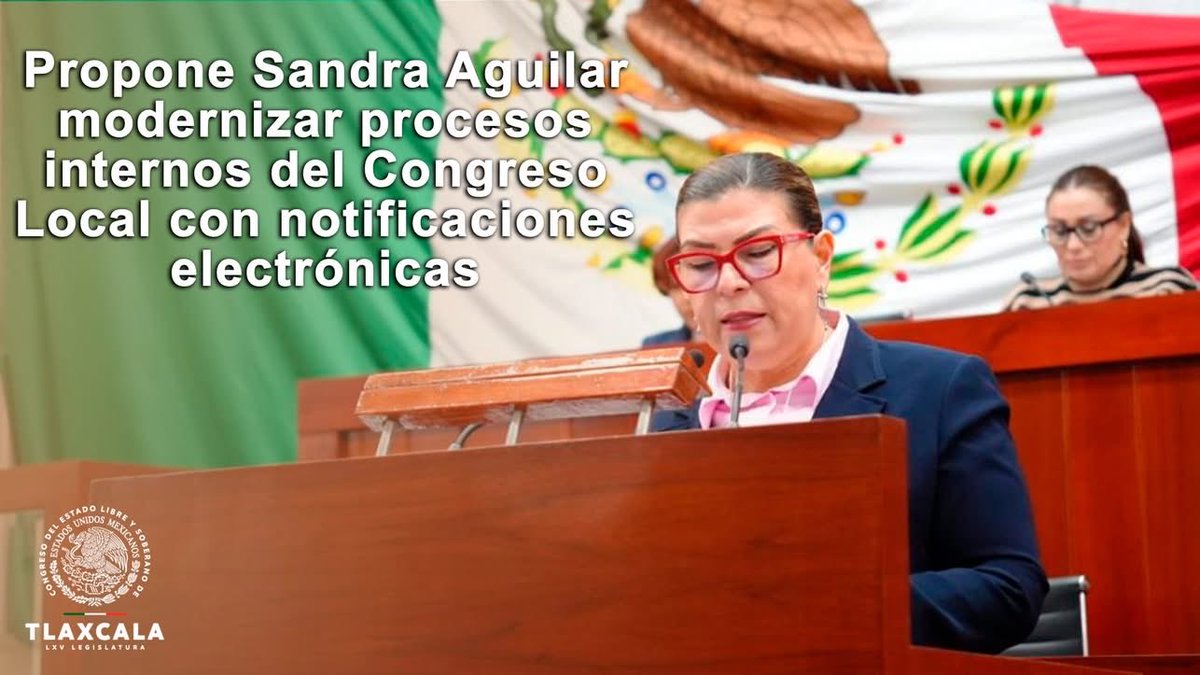 En sesión ordinaria del Pleno, la diputada Sandra Guadalupe Aguilar Vega, presentó la Iniciativa reformar el Reglamento Interior del Congreso del Estado de Tlaxcala.

Más información 👇👇👇
congresodetlaxcala.gob.mx/propone-sandra…