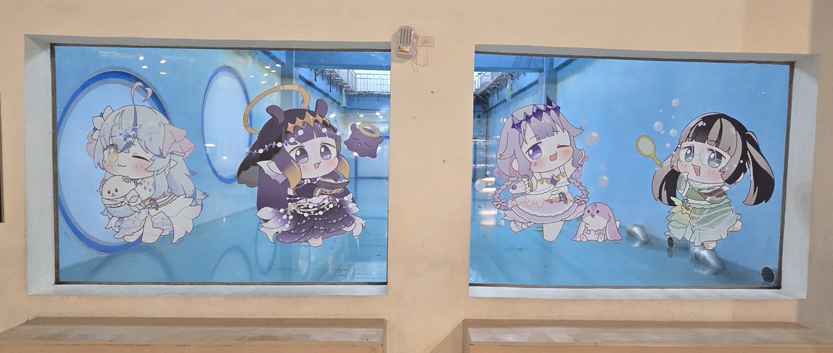 bozu76144's tweet photo. 海洋科技博物館とのコラボに行ってきた✨️
イラストが素敵すぎ！
#diveintohololive
#みてみてらでんちゃん https://t.co/OXKhYhCrrr