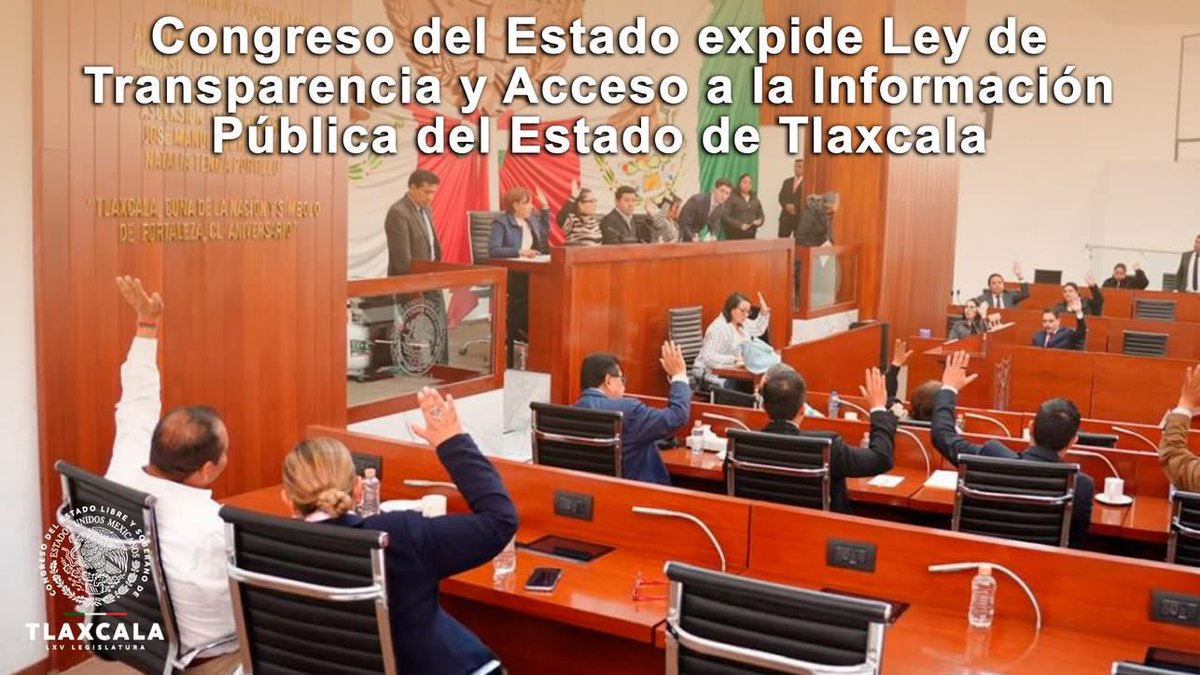 En el desarrollo de la Décima Tercera Sesión Ordinaria, las diputadas y diputados integrantes de la LXV Legislatura aprobaron el Dictamen con Proyecto de Ley de Transparencia y Acceso a la Información Pública del Estado de Tlaxcala.

Más información 👇👇👇
congresodetlaxcala.gob.mx/congreso-del-e…