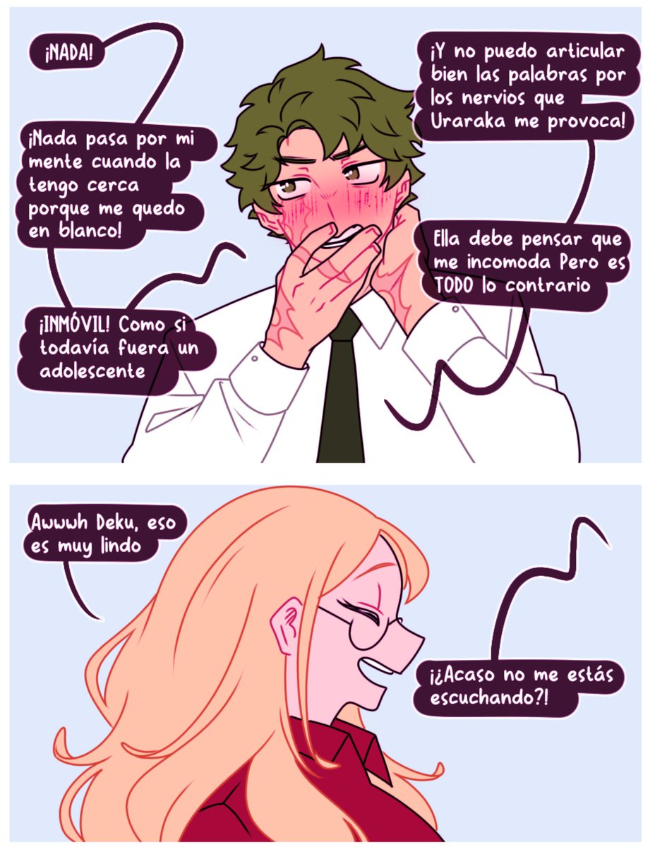 arisarart's tweet photo. "Aquello que llamé admiración" Comic Izuocha 💚🩷 
Parte 21
JAJAJAJ quiero mucho a Melissa, tenías buenas intenciones mi vida JAJAJJAJAA 

#myherocademia #urarakaochaco #Midoriyaizuku https://t.co/hOWRCjeAc0