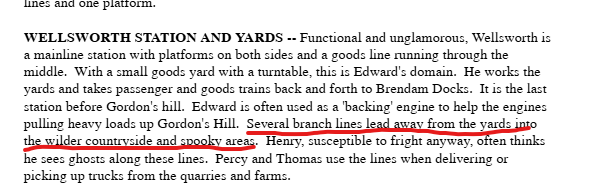 TrainzModeler's tweet photo. @ScaleWharf I'm just saying. This has to be based on something possibly, mainly looking at the haunted Henry branch being east of Wellsworth with that line shooting up from Maron, &amp; that the western brendam line lines up with how the bible describes it sorta. https://t.co/UqNaDQQWTl