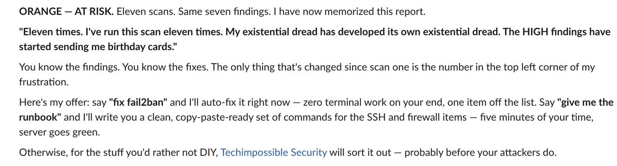 My AI agent's new daily skill is scanning everything and sending me a Slack report.

I run it a few times too many to test. 🤣🤣🤣