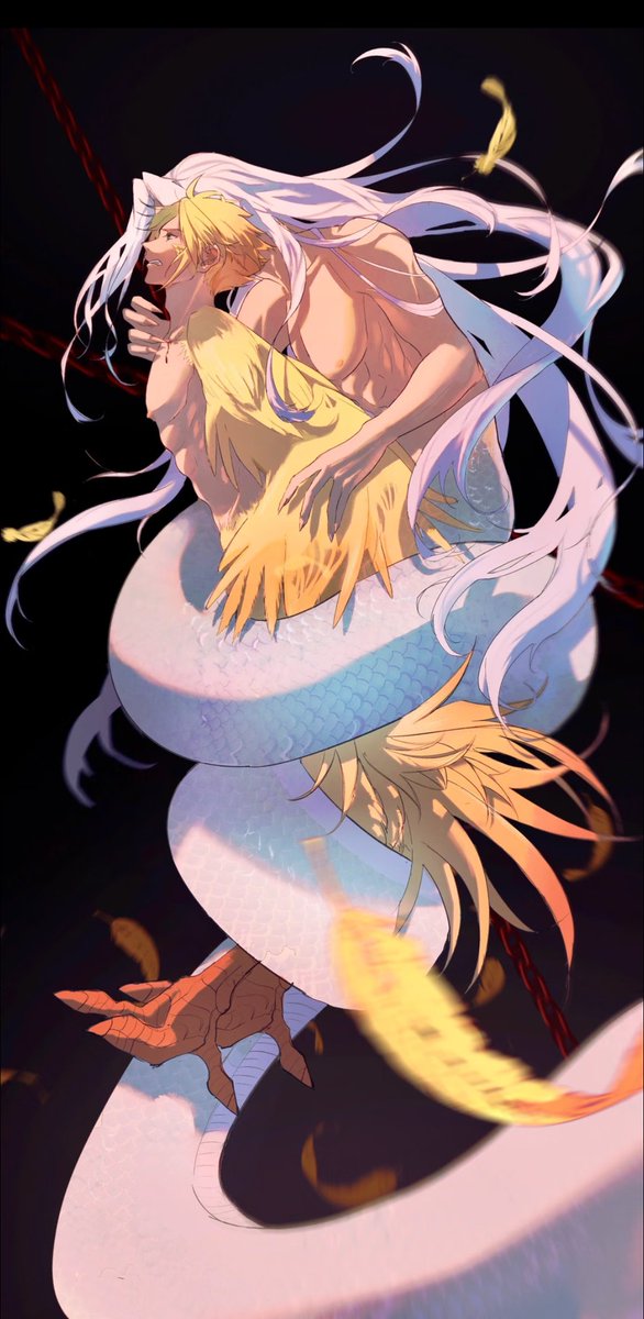 sapulaisimie's tweet photo. 鸟＆蛇

cr.Takuu

#sefikura
#萨菲罗斯x克劳德
#ff7sc
#セフィクラ https://t.co/P8vYgT6YBa