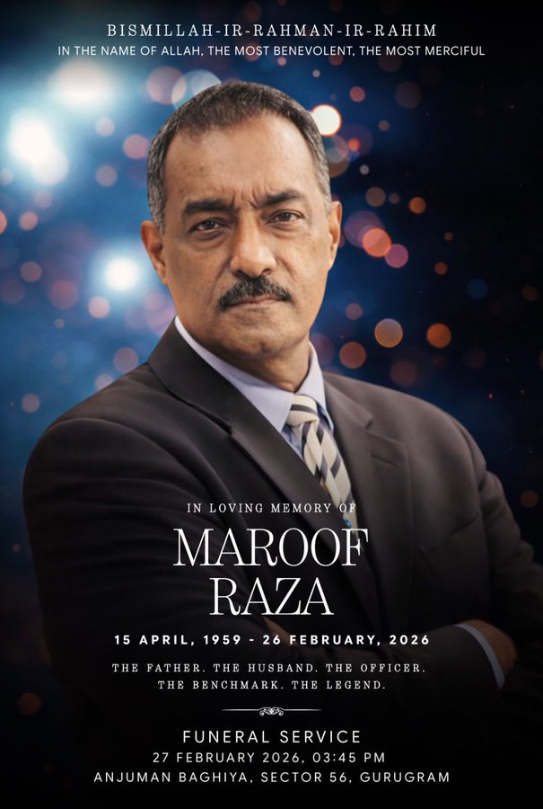 #MaroofRaza.. He was a soldier &amp; a knowledgeable commentator on defence and foreign issues.. and interesting to listen to... Sad loss.. #RIP ..