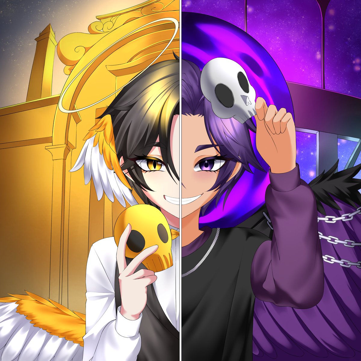 MaskskullFA Fallen Angel Vtuber tweet media