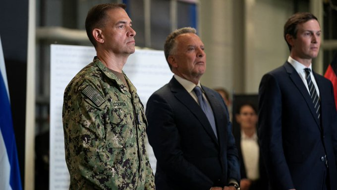 ferozwala's tweet photo. #BREAKING
#Trump was briefed on potential military options against #Iran.
https://t.co/wxCI3sqH3a
The #US top commander in the #Middle_East, Admiral #Brad_Cooper, briefed Trump on military options against Iran on the same day that the third round of US-Iran nuclear talks concluded in Geneva.
@CENTCOM
The meeting was seen by many as a last chance for diplomacy before Trump launches a war.