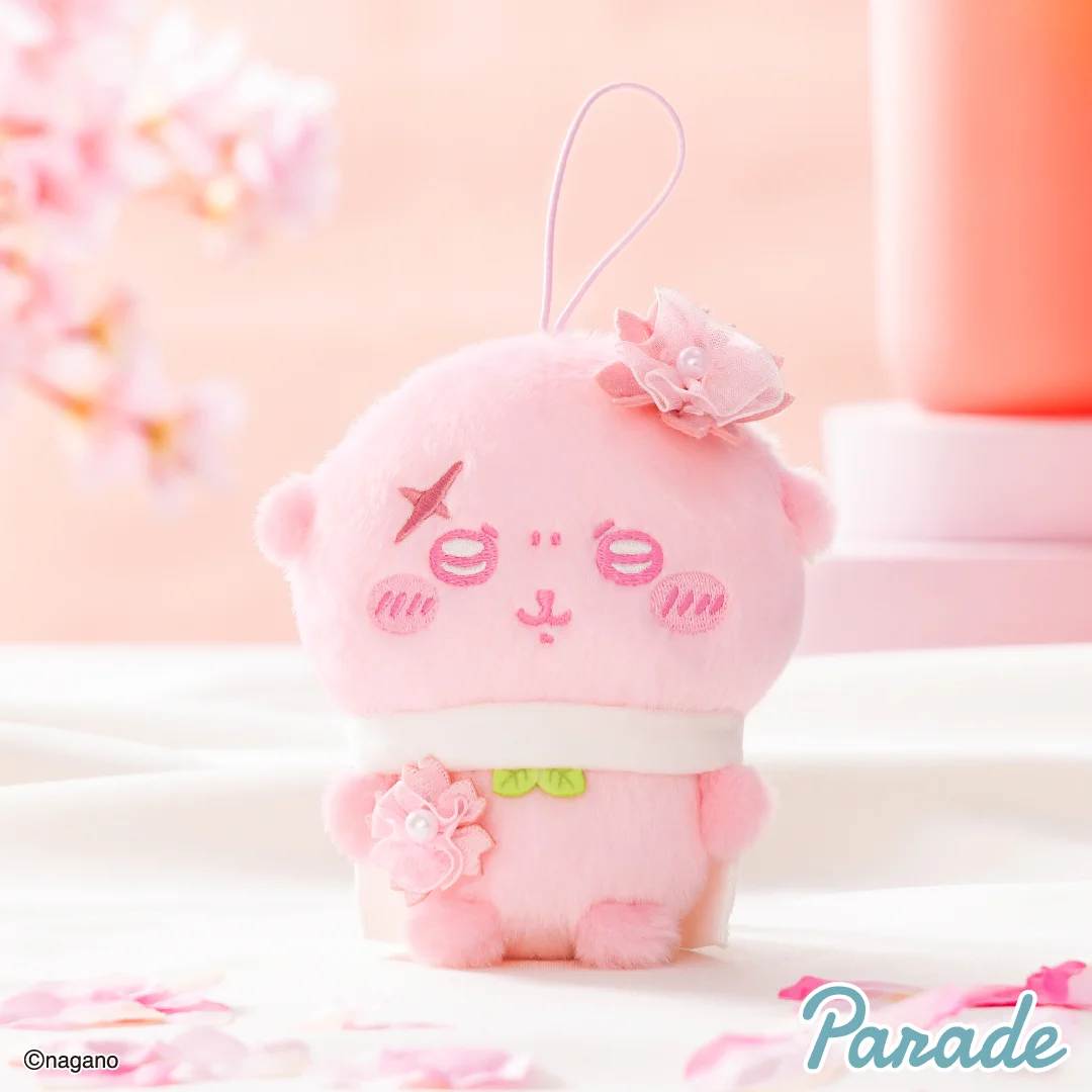ちいかわ フェイスポーチ ストラップ ぬいぐるみ 海外限定品 ピンク サクラ パレード プライズ【公式】 on X: 