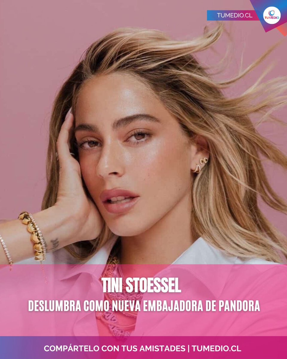 TuMedio's tweet image. Brillo, elegancia y nueva etapa ✨ La artista argentina presentó recientes imágenes como embajadora global de la reconocida firma de joyería, marcando un nuevo hito en su carrera internacional. 

Moda y música se fusionan en esta alianza 💎 #Tini #Pandora