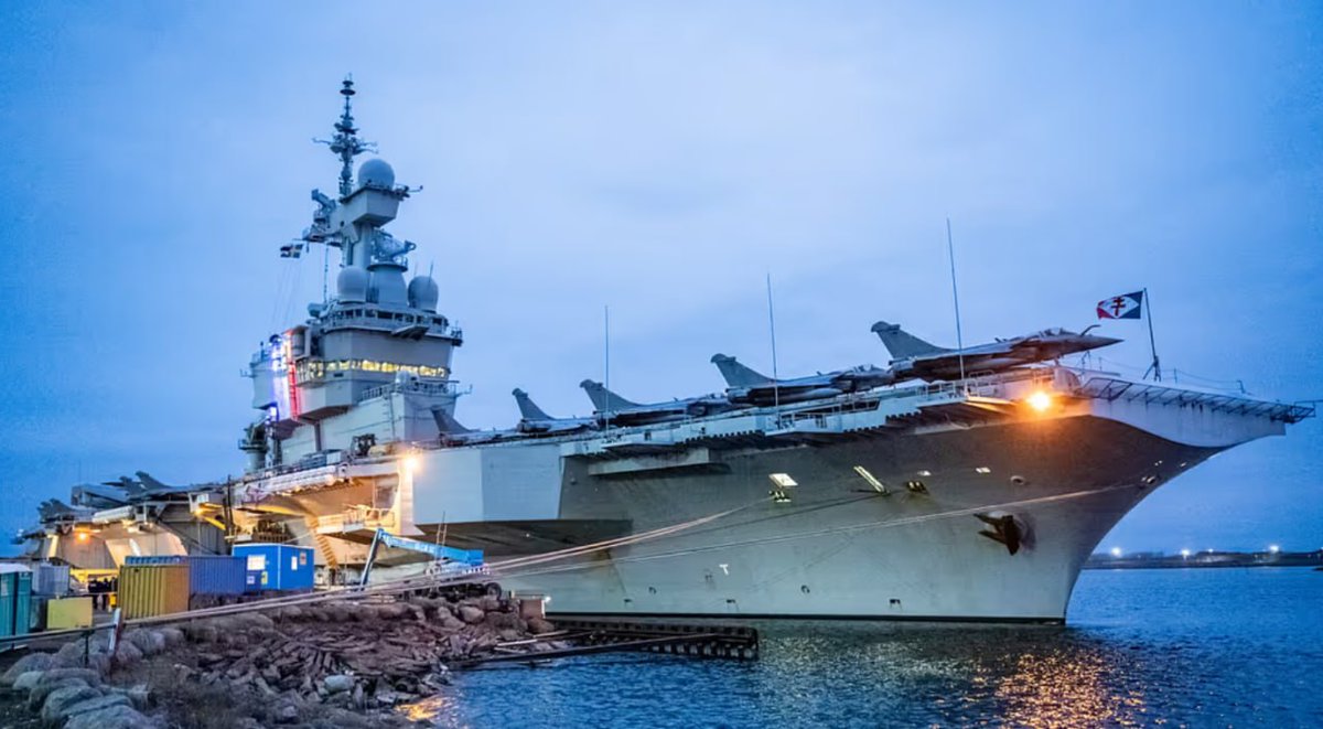 This marks the 1st time in history that a French aircraft carrier has ...