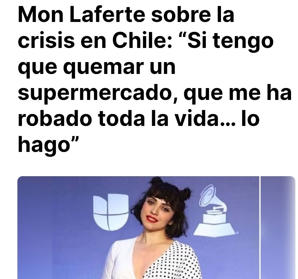valwood's tweet photo. @edmundog190 @monlaferte Esto no fue gratis, quién financió a #MonLaFlaite? Octubrista, zurda, latera. Parte fundamental del estallido delictual, ni perdón ni olvido a Monserrat Bustamante. https://t.co/p2BHFvyA2C