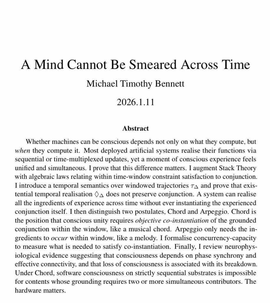 Michael Timothy Bennett tweet media