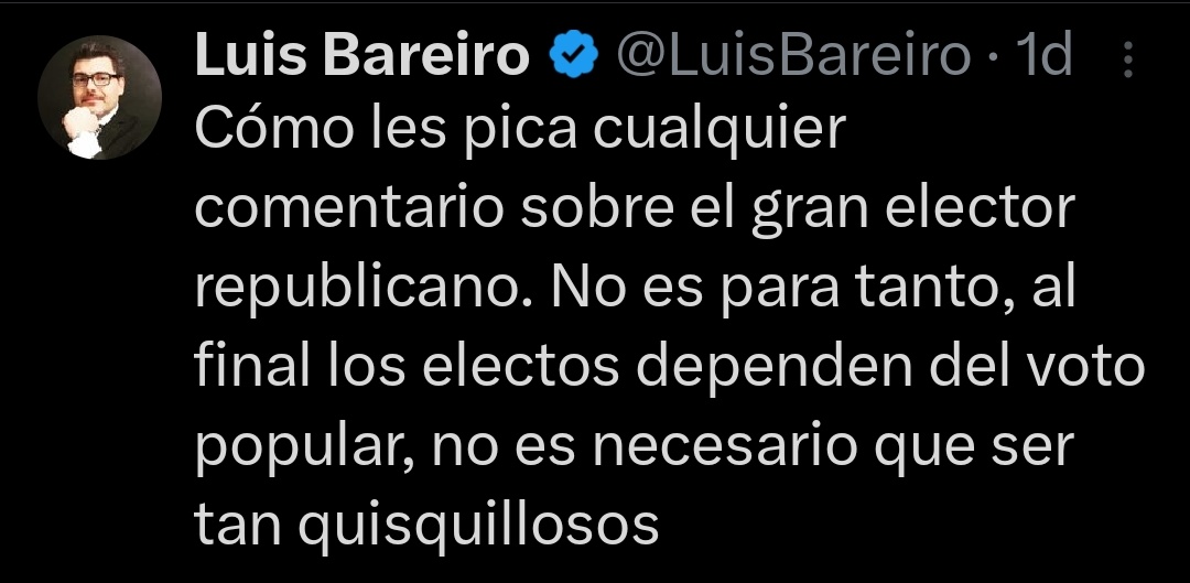 Y si Luis. Al final terminas con el culenque reventado cuando nuevamente escuchas como ganador la Lista 1 de punta a punta. Fuerza.