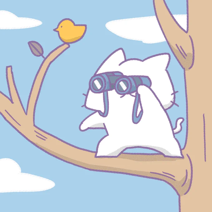今日もみんなを見守るしろにゃん