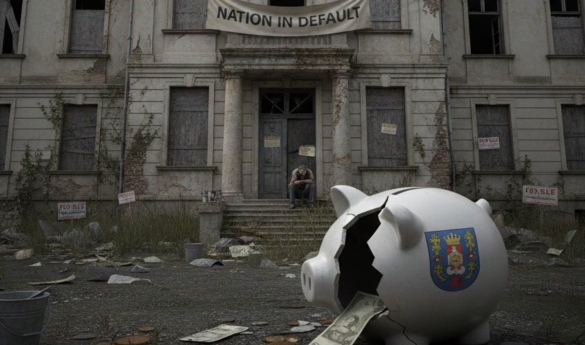 IsmalOmar3's tweet photo. Quand un pays est déclaré en défaut de paiement, celui ci, ne peut plus honorer sa dette. Cela suivi par une chute de la monnaie, inflation, Chômage élever, perte de confiance des investisseurs, le chaos, à la fin le pays fait faillite « Bankrupt ». #IntEcon #Cornedafrique https://t.co/AH3FyYBc3I