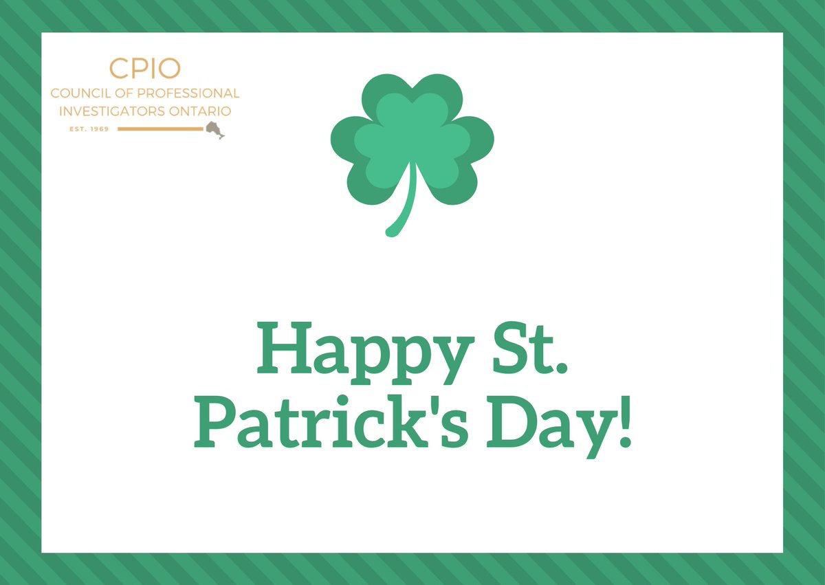 TheCPIO's tweet photo. 🍀Happy St. Patrick's Day 🍀 https://t.co/qvRIdAAKk3
