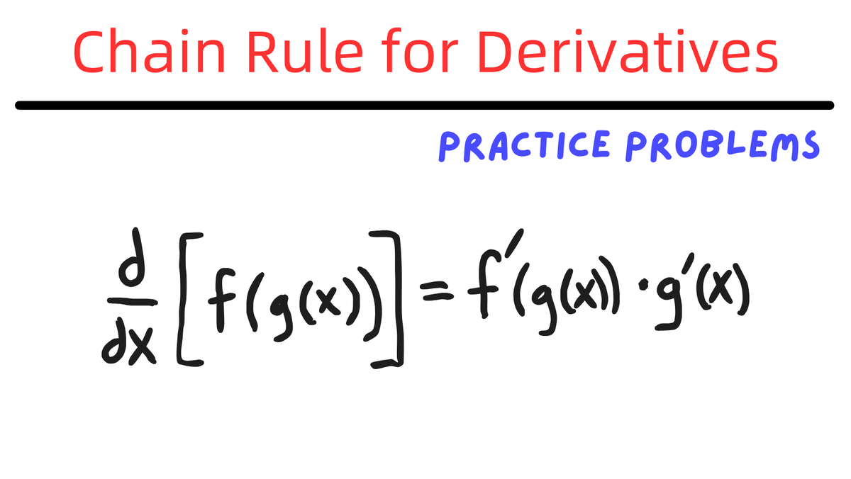 Engineer4Free's tweet photo. Chain Rule for Derivatives: https://t.co/UbpGwTVc1x

#calculus #math #learnmath #studymath #learnengineering #studyengineering #engineeringstudents https://t.co/jdJZjtuSAq