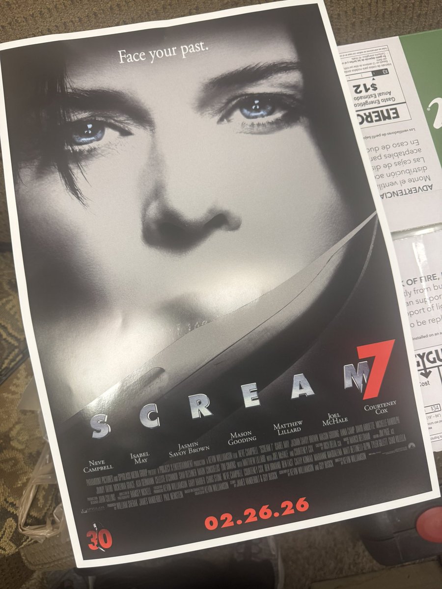 Cptginger6661's tweet photo. What a film. Neve Campbell definitely proved she’s still a scream queen and the addition of Isabel May was fantastic! Was also very nice to see Mindy and Chad back in the fray 🔪 #Scream7 https://t.co/jTW7OF70mz