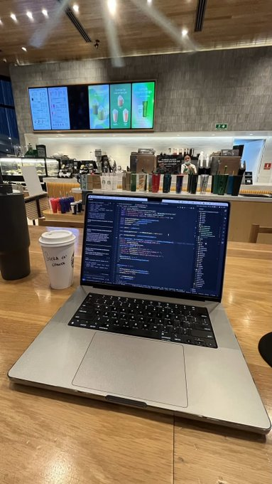 nalinrajput23's tweet photo. Step 1: Buy a MacBook. 

Step 2: Work from cafés forever. https://t.co/Nz1LhaVBmJ