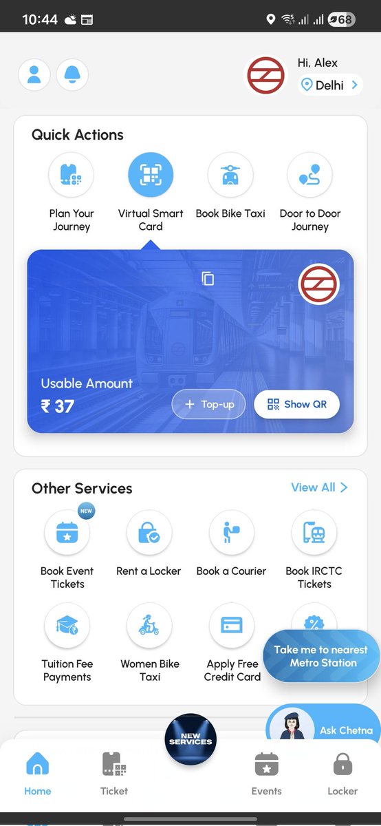 its_alexdavid's tweet photo. Hey @OfficialDMRC 

Why is it that I have 37 in my balance and yet I am unable to use the balance for a 10-20 or 30 Rs. Journey from the QR. Even there is no option to get this remaining amount from this balance back to my account. One thing should be available, withraw or use. https://t.co/ZXJioUDGwj