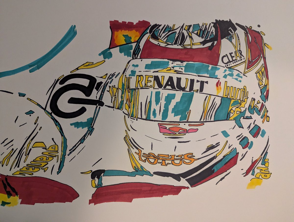 cymk81's tweet image. Lotus-era Kimi was different. 🖤💛
Original ink portrait of Kimi Räikkönen from his time at Lotus F1 Team.
Raw pace. Zero politics.
And the coldest radio message in F1 history.
“Leave me alone, I know what to do.” 🧊
Was this peak Kimi?
#F1 #KimiRaikkonen #LotusF1 #F1Art