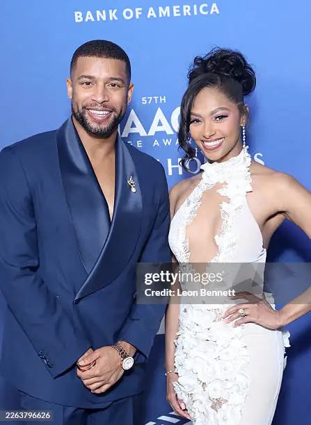 #BeyondTheGates #BTG #Gatekeepers #Season2 
Colby Nixon &amp; <a href="/BrandonClaybon/">Brandon Claybon</a> attended the NAACP Image Awards Creative Honors on February 26. Colby looks stunning in this dress 🤩.

Photos: Getty Images.