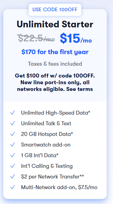 One of the easiest places to cut expenses is your cell phone bill. Right now USMobile has a whole year of cell phone service with unlimited data for $170.