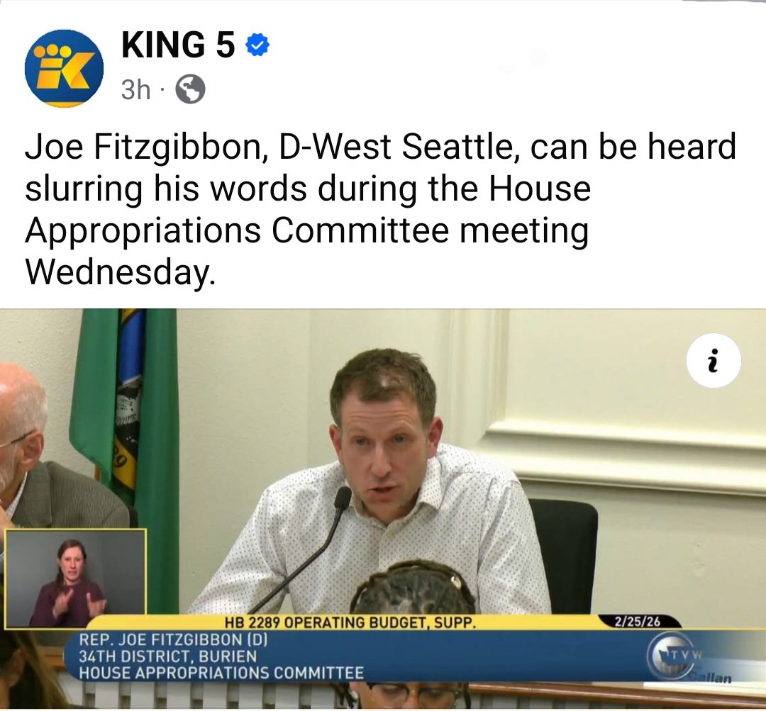 NWCowboy777's tweet photo. So pretty much everyone I know would be terminated from employment for showing up to work intoxicated. Has he been terminated or submitted a letter of resignation yet? If he hasn't been terminated, he definitely needs to resign. This reflects extremely poorly on our state regardless of party affiliation. @BobFergusonGov @AGOWA Please share this around so we can get maximum input/opinions regarding the matter.
