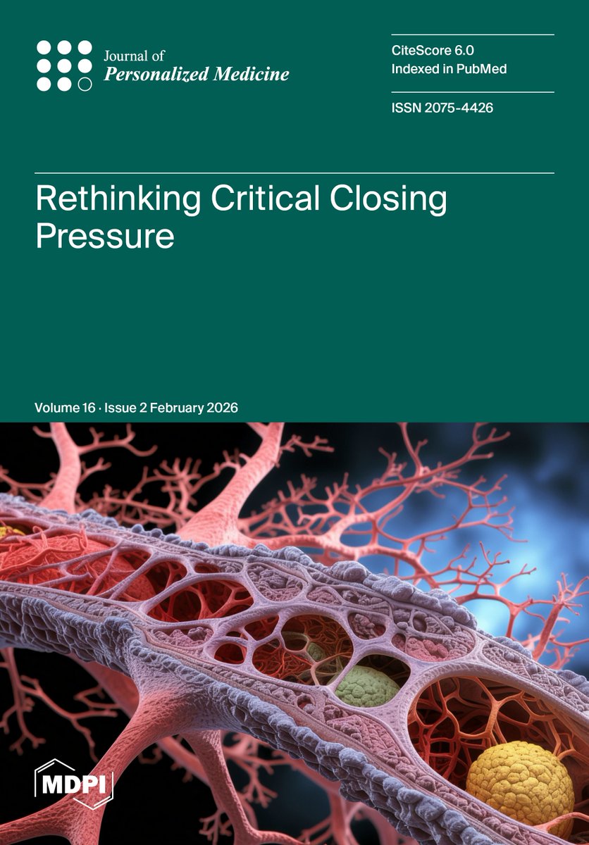 JPM_MDPI's tweet image. 🌟New Issue Alert🌟This Issue 2 (February 2026) features 68 cutting-edge articles advancing the field of #personalized and #precision medicine across diverse specialties. 🎉

👉 Browse the full issue here: mdpi.com/2075-4426/16/2

#mdpijpm #PersonalizedMedicine #PrecisionMedicine