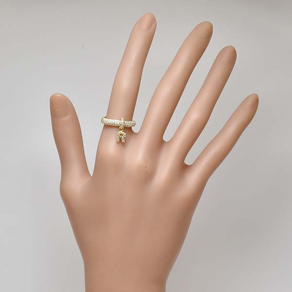 本日の商品「ポンテヴェキオ イニシャル 「R」 ダイヤモンド 0.62ct 18