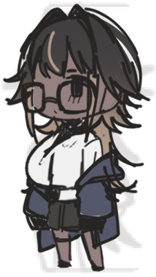 アイコン用にちょっと整えてみたけどラフの方が良さ味があるねぇ 