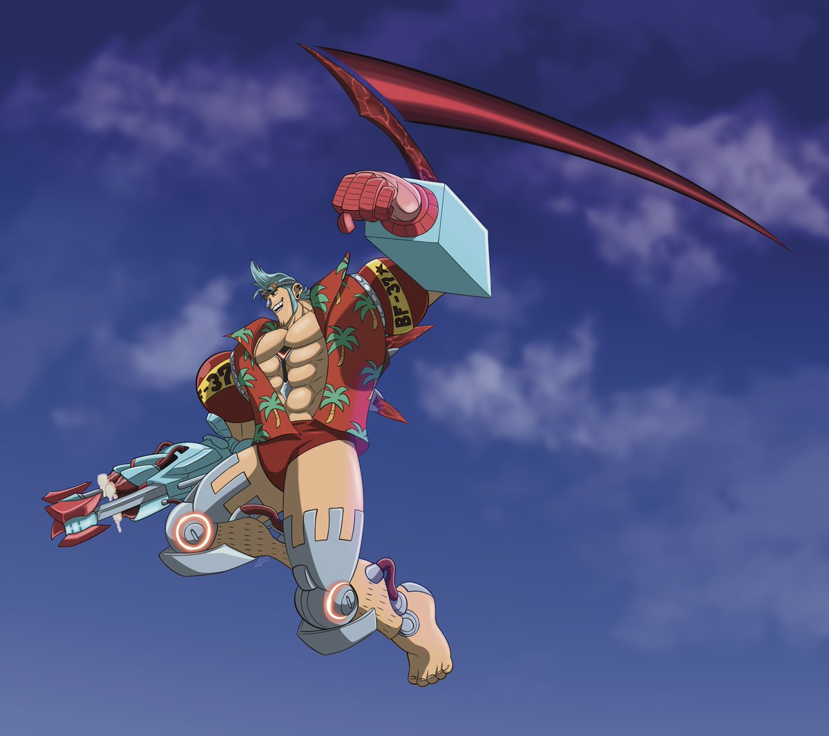 My last one was well received so let’s do another one, but not an awful sketch. And we’ll tag it properly too.
<a href="/PlayOverwatch/">Overwatch</a> <a href="/conorgoldenboy/">conor mcleod</a> 
#overwatch #onepiece #hazard #franky
#SUPERHAZARD