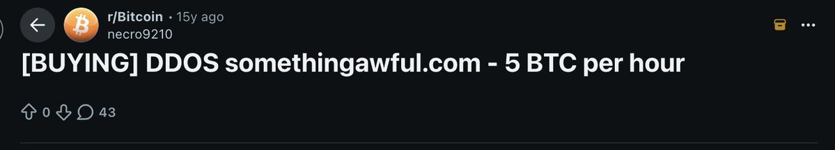 Small little piece of $Buttcoin lore:

Back in June 2011, when the price of Bitcoin was around $30, it had a small price drop to around $25 that got people spooked. The pool of investors were pretty small back then, there was only one main exchange and everyone mostly hung out on