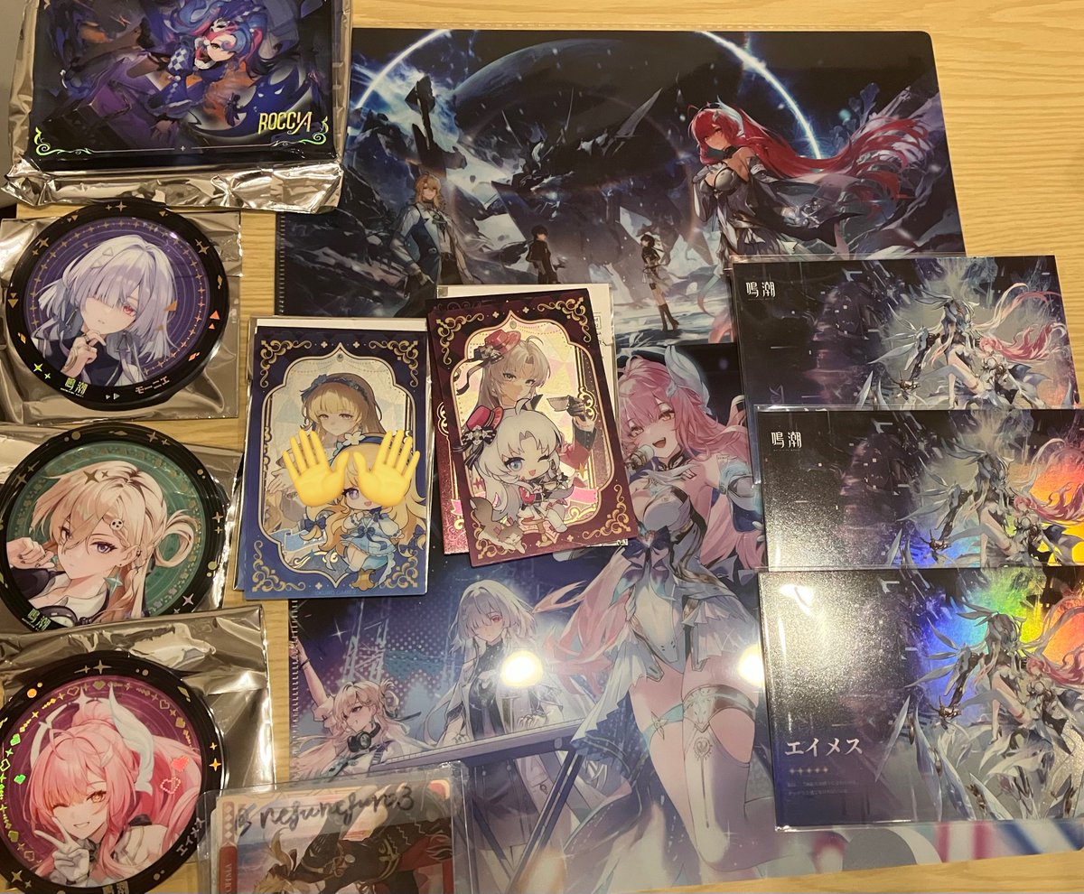 交換】鳴潮 コミケ 特典 アクリルブロック、コースター、缶バッジ