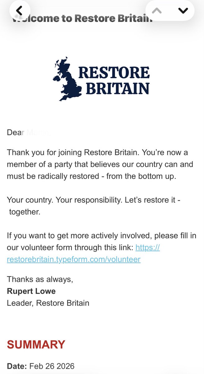 Restore - Britons First tweet media