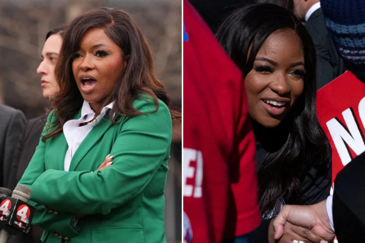 Jasmine Crockett kicked out a White Female reporter from her campaign event <a href="/JasmineForUS/">Jasmine Crockett</a> told her bodyguards to get her white ass out of here.