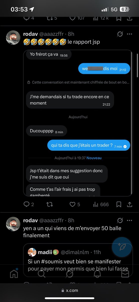 d_llk28's tweet photo. @aaazzffr Et toi tu parles de tes relations hors mariages et tu postes des screen de conv comme la grosse salope que t’es donc ftg https://t.co/0JTiIySWHb