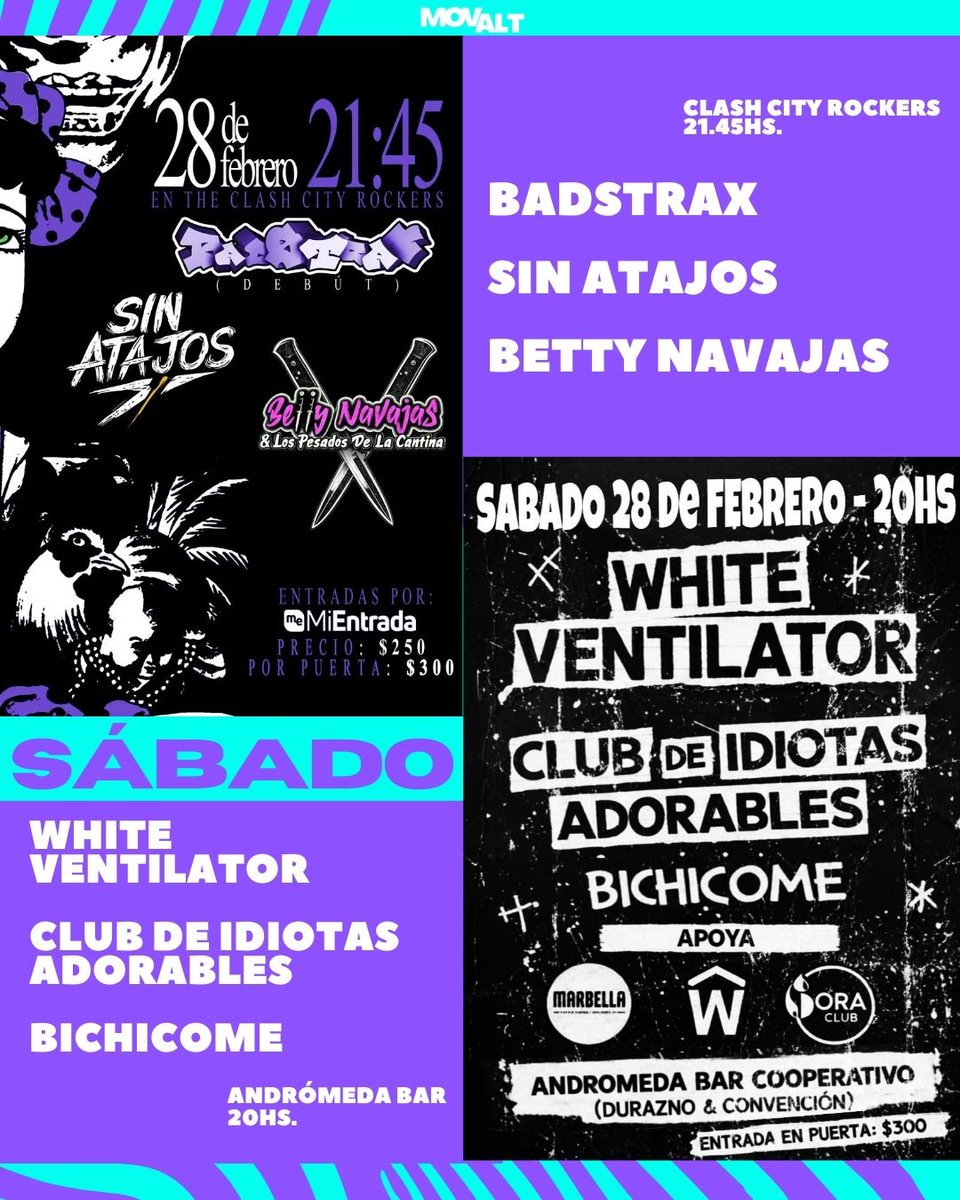 MovAltuy's tweet photo. Buenas! Volvemos a agitar este antro con las últimas fechas de febrero 2026. 👽 https://t.co/rBjy2A4unO