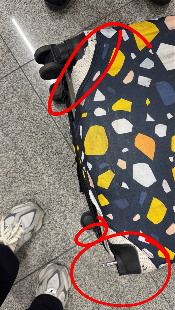 Carlottaherrer4's tweet photo. Volar con @Aeromexico es sinónimo a que destruyan tus maletas nuevas.
Tuvieron el descaro de meterle una bolsa de plástico a mi  carry on para que no se cayeran mis cosas @Profeco  Me ofrecen mil pesos que no alcanzan ni para una cuarta parte de la maleta chica. 
DONDE DENUNCIO? https://t.co/qXyZcO8SKF