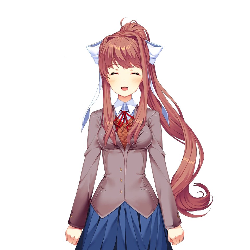 Did i already say that i love Monika from the hit game Doki Doki Literature Club?