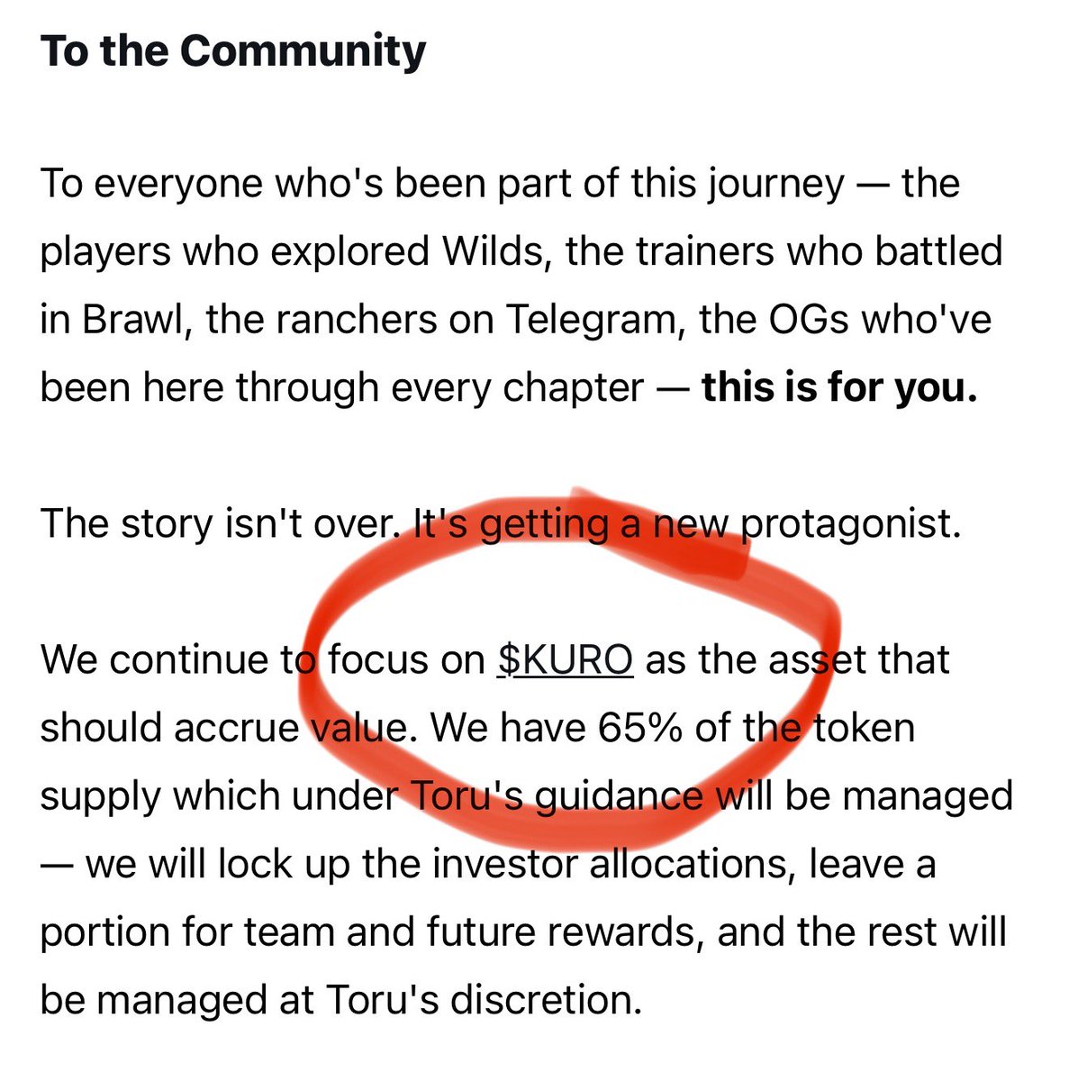 AI_Rune's tweet photo. @kurorosage @bankrbot @Tyler_Solana @giuzu_ @LuizClarke @ToruCeoAI The article says ‘we continue to focus on KURO as the asset that should accrue value’. 

And now you are entertaining support for other coins? Are you serious right now?

Fees should obviously be used to add KURO to the treasury. Extremely unethical.
@ToruCeoAI @kurorosage https://t.co/j9TOIkkhUc